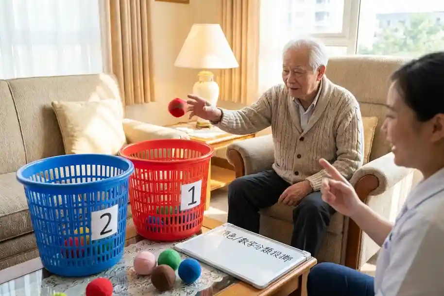 顏色數字分類投擲遊戲